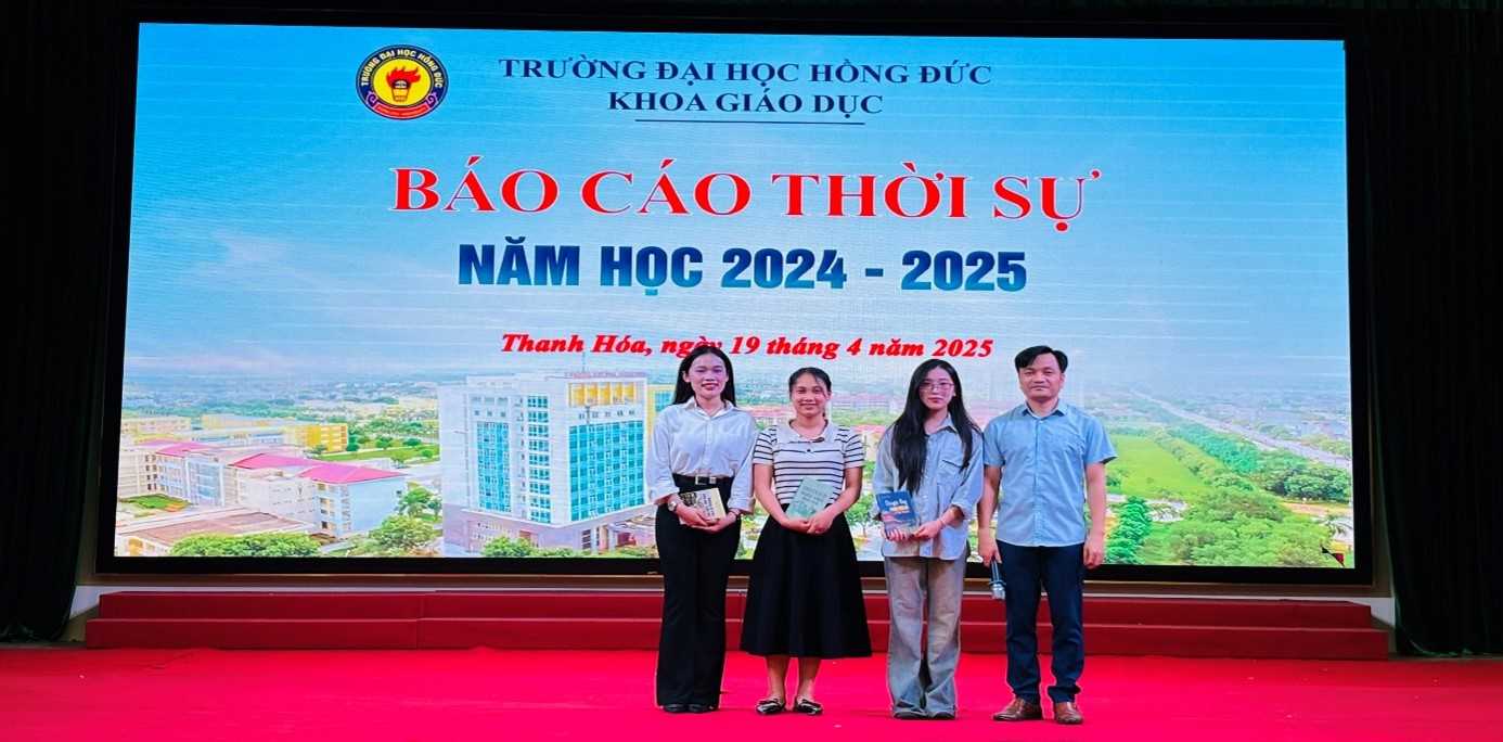 Báo cáo thời sự cấp khoa năm học 2024-2025